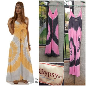 Gypsy 05‎ Alex Silk Tie Dye Maxi Dress
